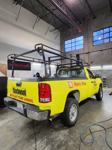 Blackwood Home Hardware pickup truck with custom logo decals and vehicle lettering